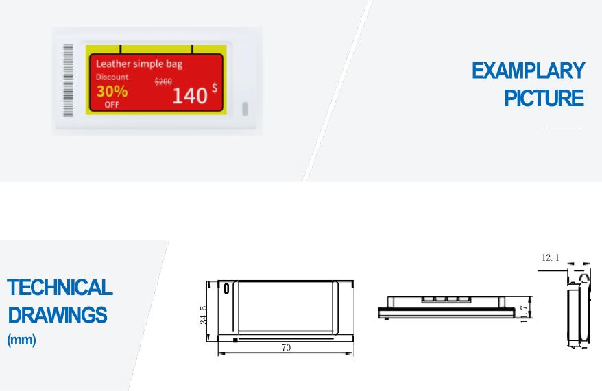 Electronic Shelf Pricing Label (2)